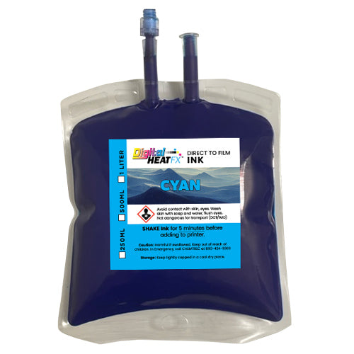 DigitalHeat FX - DTF CYAN Bagged Ink - 500ml