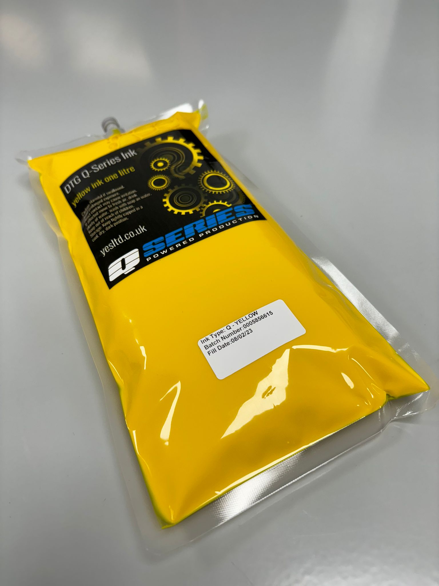 DTG Digital Q Series Yellow Ink Bag 1ltr (1000ml)